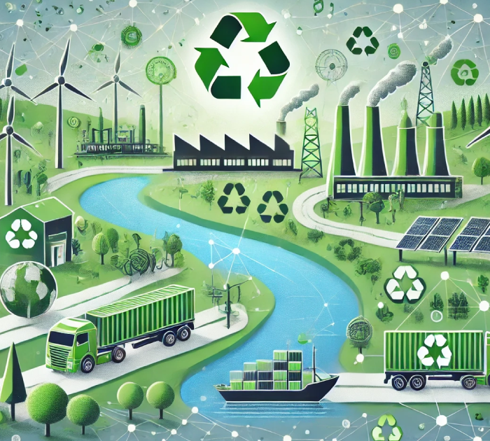 Green image of building a sustainable supply chain